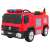 Czerwony elektryczny wóz strażacki Ramiz z lampami i syreną, zabawka dla dzieci