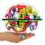 Multicolored 3D labyrinth ball toy, a challenging and fun game for kids and adults
