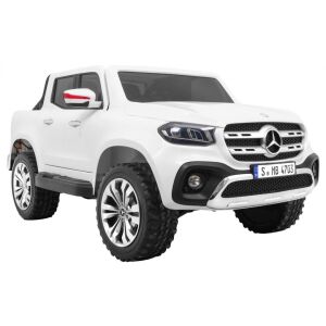Mercedes Benz X-Class Elektromos Kisautó - Fehér, Szögletes Nézet - Ramiz