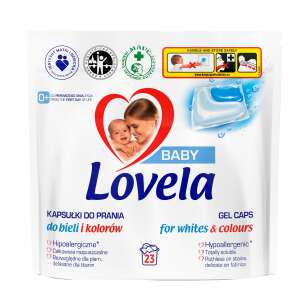 Lovela Baby Kapsułki do Prania do Bieli i Kolorów, Hipoalergiczne, 23 sztuk - Kapsułka piorąca