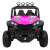 Elölnézet a Grand Buggy 4x4 LIFT rózsaszín elektromos autóról gyerekeknek