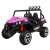 Ferde nézet a Grand Buggy 4x4 LIFT rózsaszín elektromos kisautóról