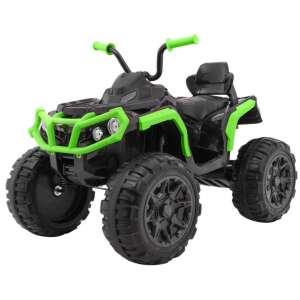 Ramiz Elektromos ATV, 2 motor, 12V, EVA hab kerekek, fekete/zöld 37034683 Elektromos járművek - MP3 lejátszó - Nyitható ajtó