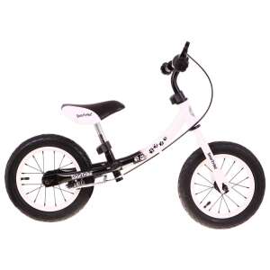 SporTrike Pedál nélküli gyermek kerékpár, megfordítható kerettel, fehér / fekete 37036372 Futóbicikli - Fék