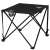Black folding camping table with cup holders and a mesh bag, 46x46x45 cm