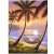 5D Diamond Painting Kit, 30x40cm, Hammock on the Beach model 100431368