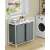VASAGLE laundry hamper with shelf in a laundry room setting