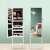 SONGMICS jewelry cabinet with mirror, white, full length mirror, jewelry storage, makeup storage