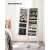 SONGMICS jewelry cabinet with mirror, white, full length mirror, jewelry storage, makeup storage