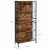 VASAGLE Bookshelf, 4-Tier Shelf, Steel Frame and MDF Shelves, 74x30x155cm, Rustic Brown and Black 100432221