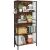 VASAGLE Bookshelf, 4-Tier Shelf, Steel Frame and MDF Shelves, 74x30x155cm, Rustic Brown and Black 100432221