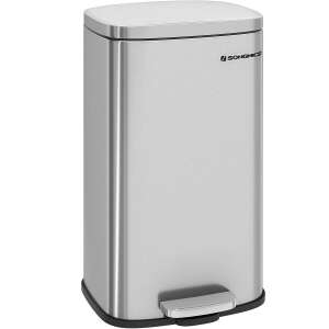 SONGMICS 30L stainless steel trash can with foot pedal - SONGMICS