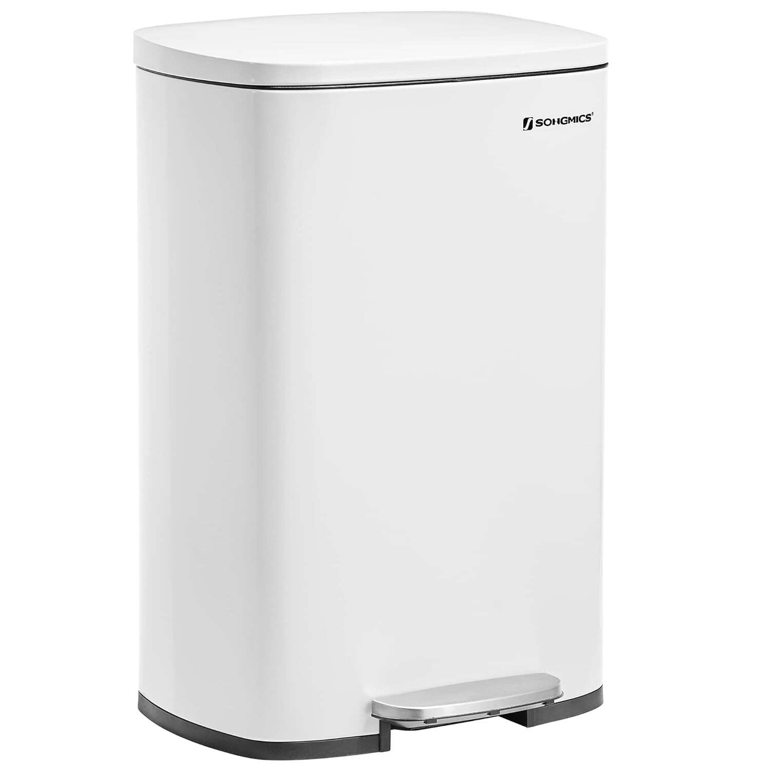 SONGMICS Pedálos Szemetesszedő - 50L - Fehér