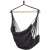 Dark gray hanging hammock chair with two cushions, perfect for relaxing indoors or outdoors