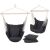 Comfortable Dark Gray Hanging Chair with Pillows for Indoor and Outdoor Use