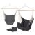 Dark Gray Hanging Hammock Chair with Cushions for Home or Garden