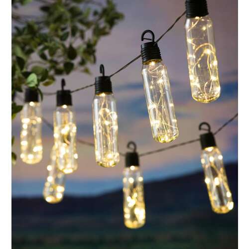 LED String Lights, Lux model, 10 bulbs, 380 cm, solar powered, warm white light 100435862