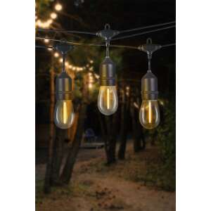 Ariane napelemes LED fényfüzér, 10 izzó, 600cm, meleg fehér fény - Nonbrand Napelemes lámpa