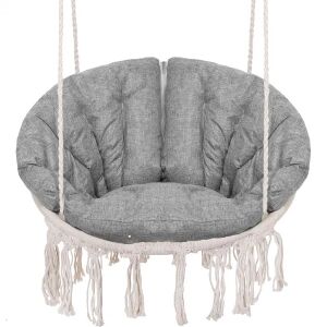 Boho Viseća Stolica - Udobni Jastuk - Bež