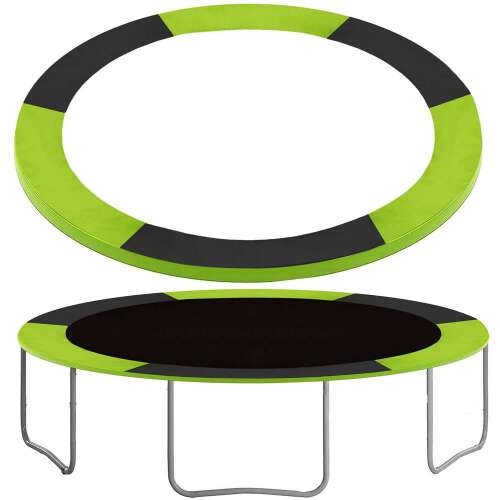 Green and black trampoline spring cover for 305 cm diameter trampolines