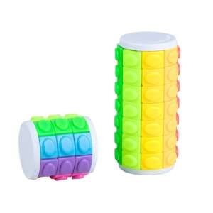 Rotate & Slide Puzzle, colorful cylinder puzzle, logic game for kids, R.Y. Toys - Logic Game
