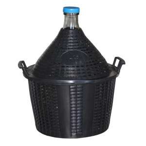 Balon de sticlă de 10 litri cu acoperire din plastic împletit - Baloane