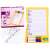 Art Drawing Board Wordpad Set, yellow dry erase board with alphabet letters and lines for writing practice, comes with markers and eraser, educational toy for kids
