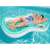 Bestway double inflatable pool float with cup holder in use