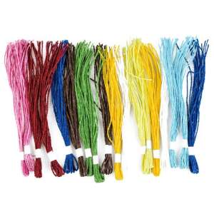 Papír művészeti tankönyv gyerekeknek, színes papírszálak készlete képek készítéséhez - Kreatív játék