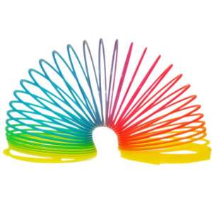 Jucărie Slinky cu arc curcubeu, Magic Rainbow Spring, Slinky, Jucărie cu arc, Jucărie pentru copii, Jucărie distractivă, Jucărie colorată - Jocuri de îndemânare în aer liber