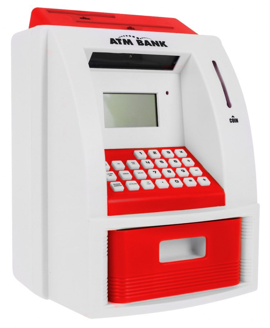 Red Toy ATM Cash Machine