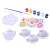 Paint your own ceramic tea set, includes teapot, cups, saucers, paints, brushes, stickers and a palette