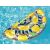 Overhead view of Bestway lemon-shaped inflatable pool mattress