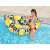 Woman holding the Bestway inflatable pool float, lemon design