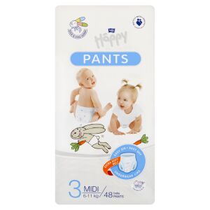 Bella Happy Pants Windelhose 6-11kg Midi 3 (48 Stk) 141008226 - Wickeltasche und Windeln