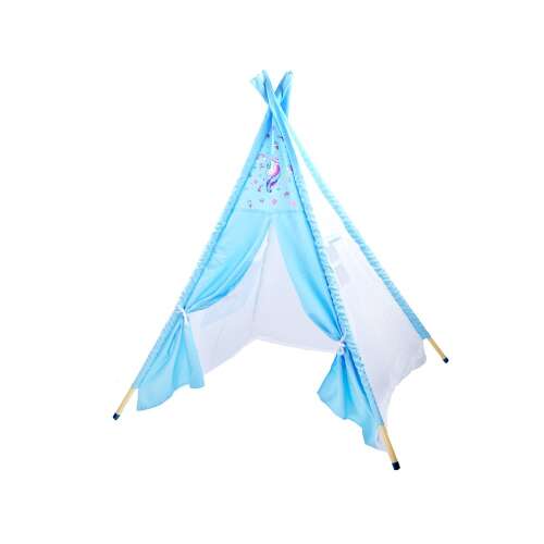 Gyerek sátor, Unicorn minták, kék 37166226