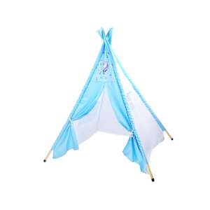 Blue unicorn play tent for kids, indoor or outdoor use - Teepee