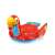 Bestway SSA 105 Parrot Rider inflatable island, 500x327cm, red, blue, yellow, green, side view