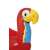 Bestway SSA 105 Parrot Rider inflatable island, close-up of the parrot head