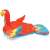 Bestway SSA 105 Parrot Rider inflatable island, 500x327cm, red, blue, yellow, green, side view