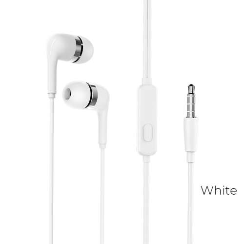 Borofone Refined vezetékes fülhallgató mikrofonnal BM39 - Fehér 37170770