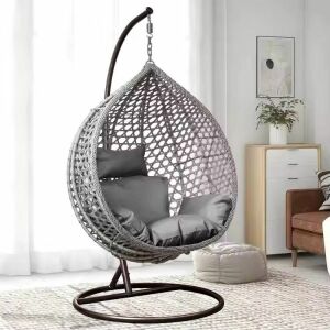 Pepita Natura single garden armchair with cushions - technorattan #grey