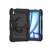SOLID360 black rugged iPad Air 6 (2024, 11 inch) tablet case with stand and rotating ring holder