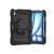 SOLID360 black rugged iPad Air 6 (2024, 11 inch) tablet case with stand and rotating ring holder