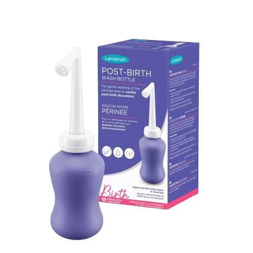 Lansinoh Post-Birth Wash Bottle, butelka do mycia okolic krocza po porodzie, delikatne oczyszczanie, łagodzenie dyskomfortu