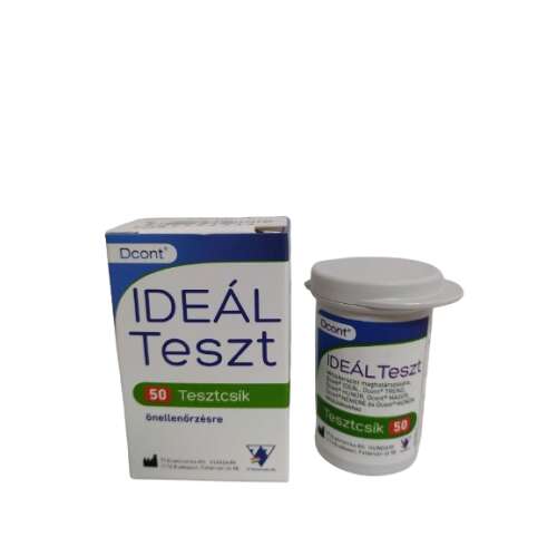 Dcont Ideál vércukorszint tesztcsíkok, 50 db-os