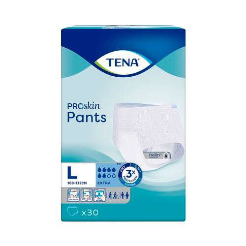Tena ProSkin Pants Extra Inkontinenz-Hosen, Größe L, 30 Stück