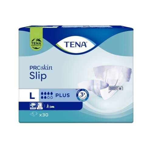 Tena ProSkin Slip Plus L méretű tépőzáras pelenka, 30 db