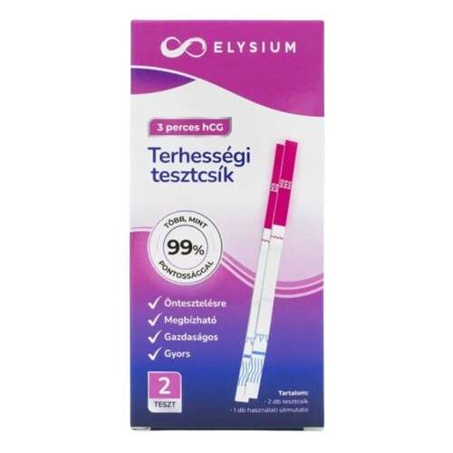 Elysium Terhességi Teszt - 3 Perces hCG - 2 db