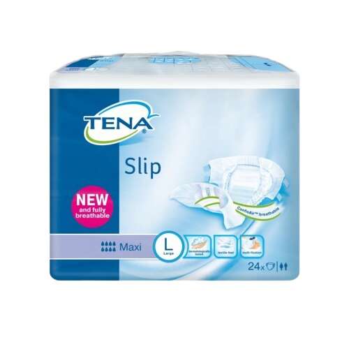 Tena Slip Maxi Windel für Erwachsene, Größe L, 24 Stück